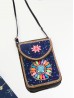 Hand-made Beaded Faux Leather Mini Purse